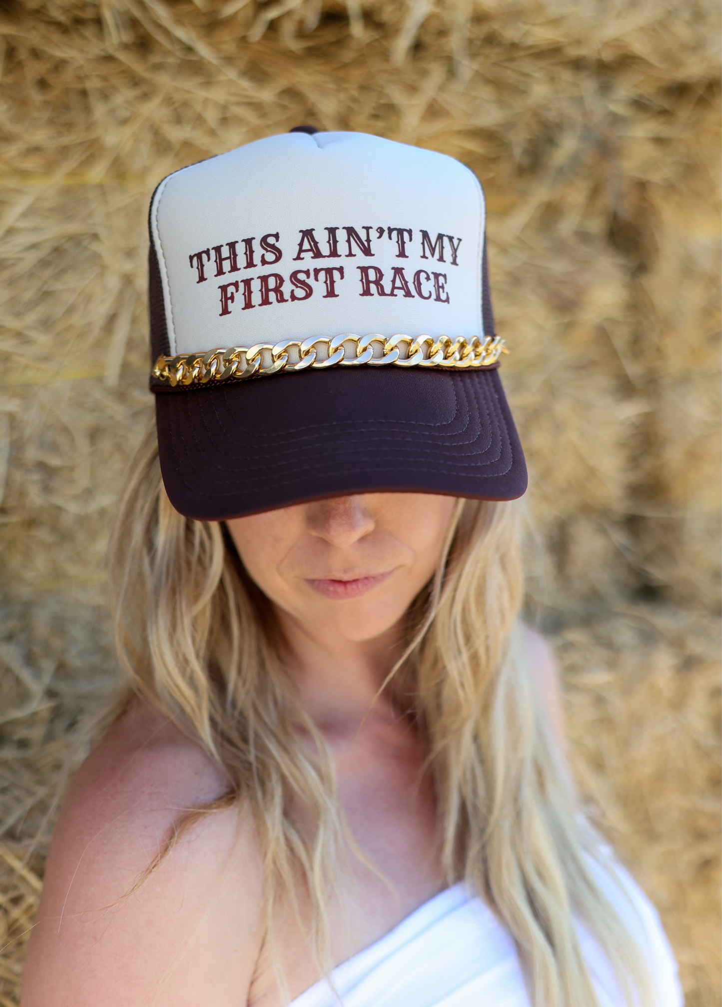 RACE QUEEN COUTURE “This Ain’t My First Race” Hat