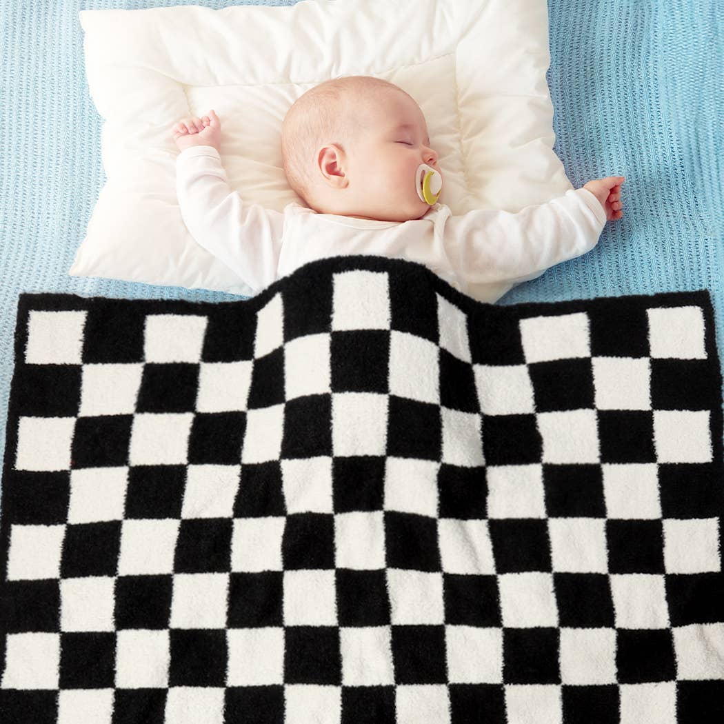Checkered Youth Throw Blanket