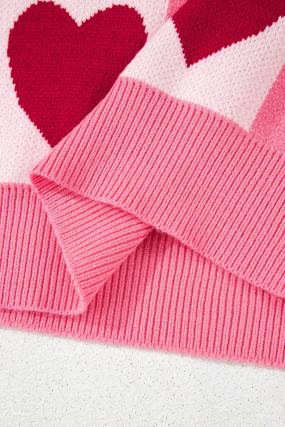 Heart Checkered Valentine Sweater