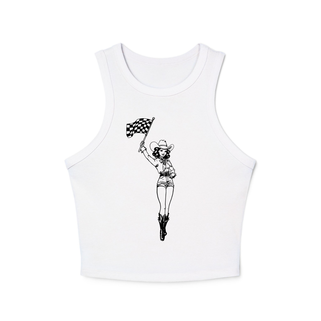 RACE QUEEN COUTURE - Retro Cowgirl Baby Tee