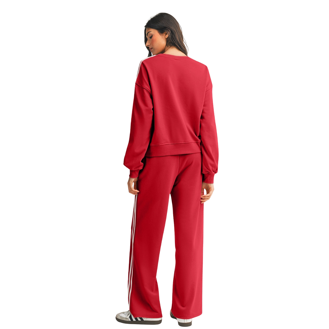 RACE QUEEN COUTURE "Dirt Track Social Club" Sweatsuit Set - Red