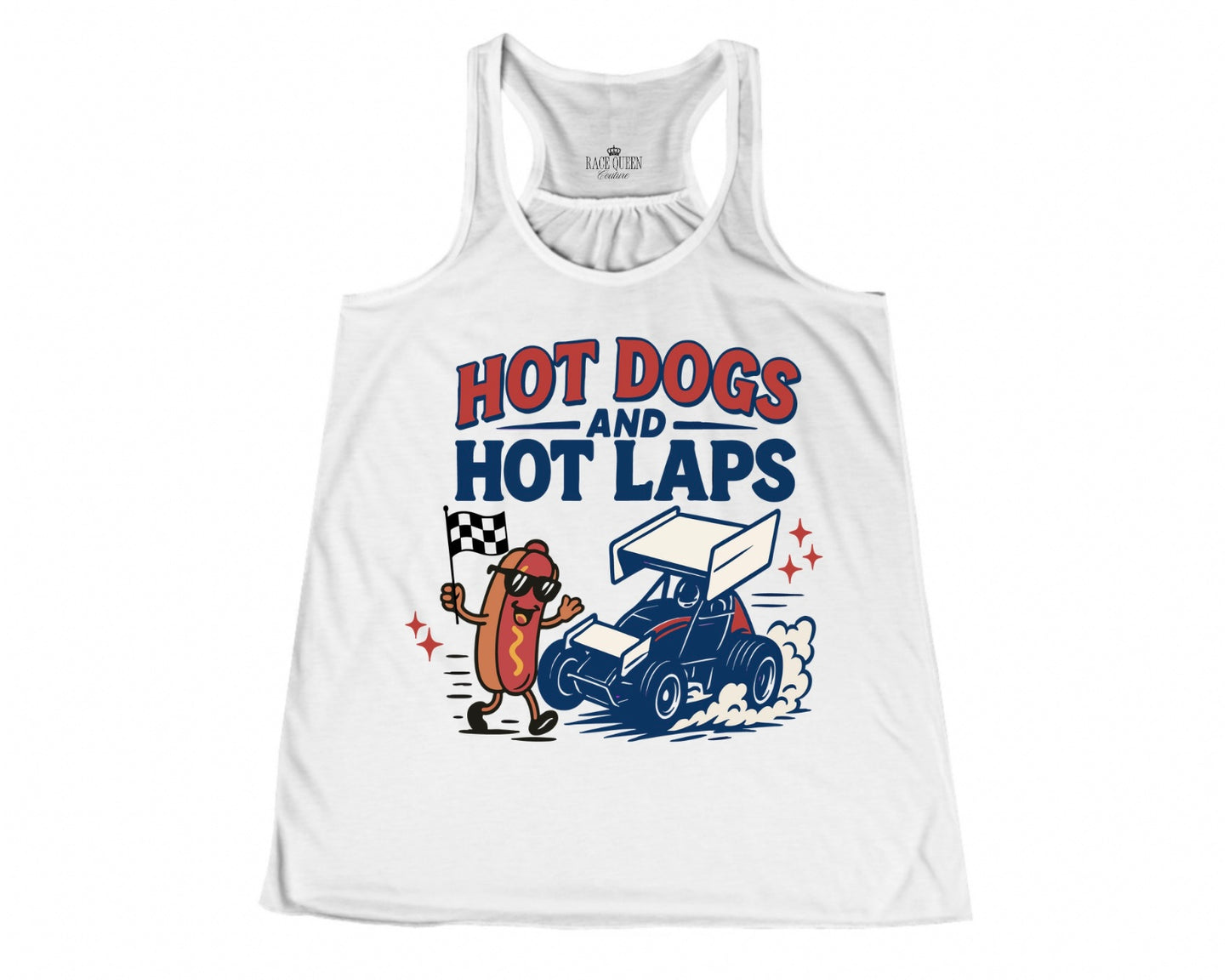 RACE QUEEN COUTURE - Hot Dogs & Hot Laps Racerback