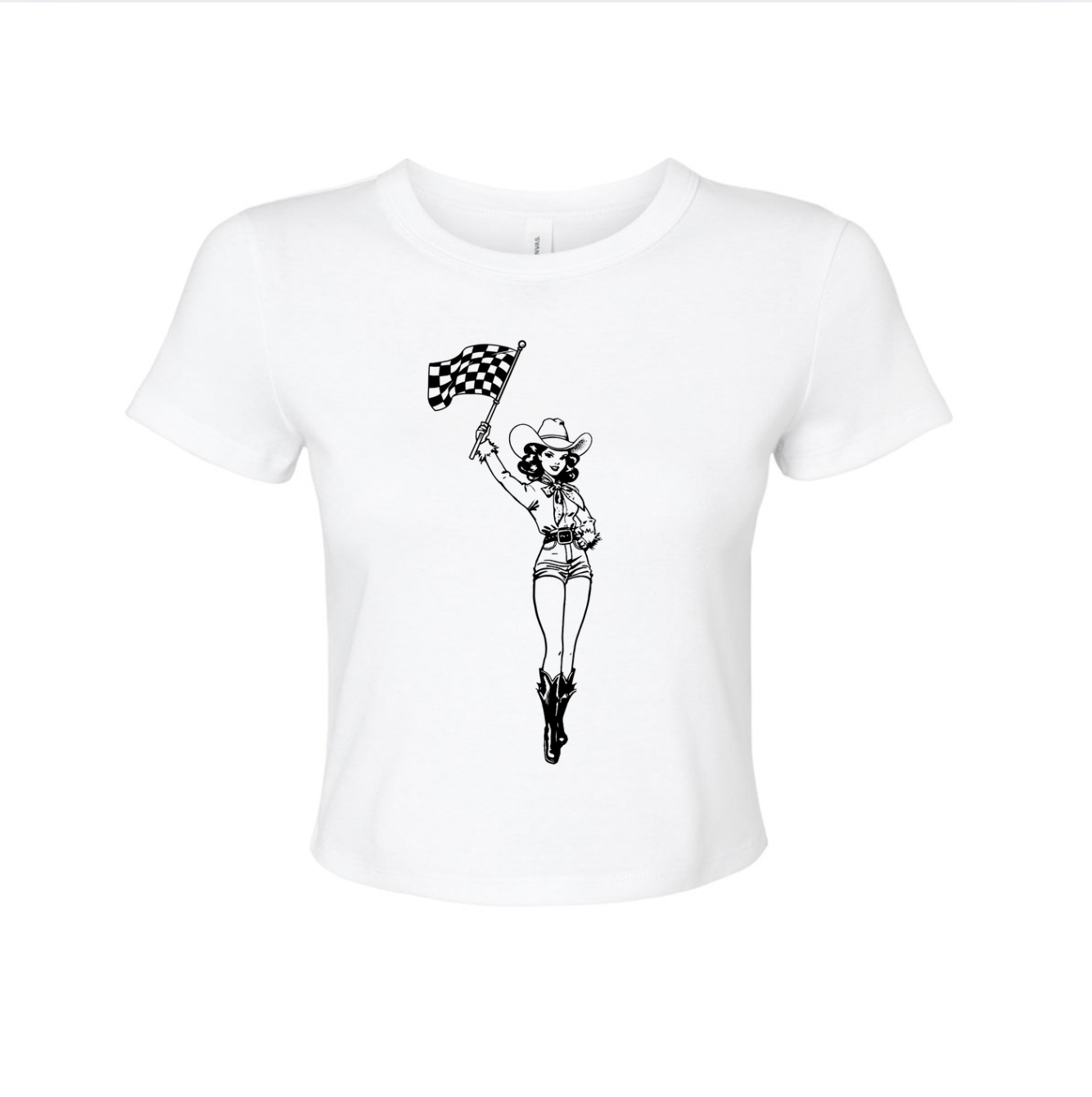 RACE QUEEN COUTURE - Retro Cowgirl Baby Tee