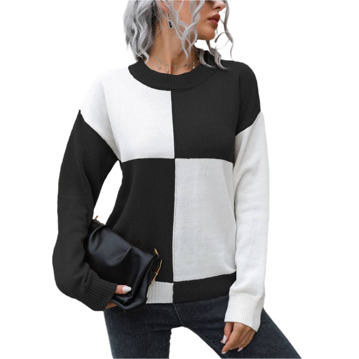 Checkered Sweater - Whitney