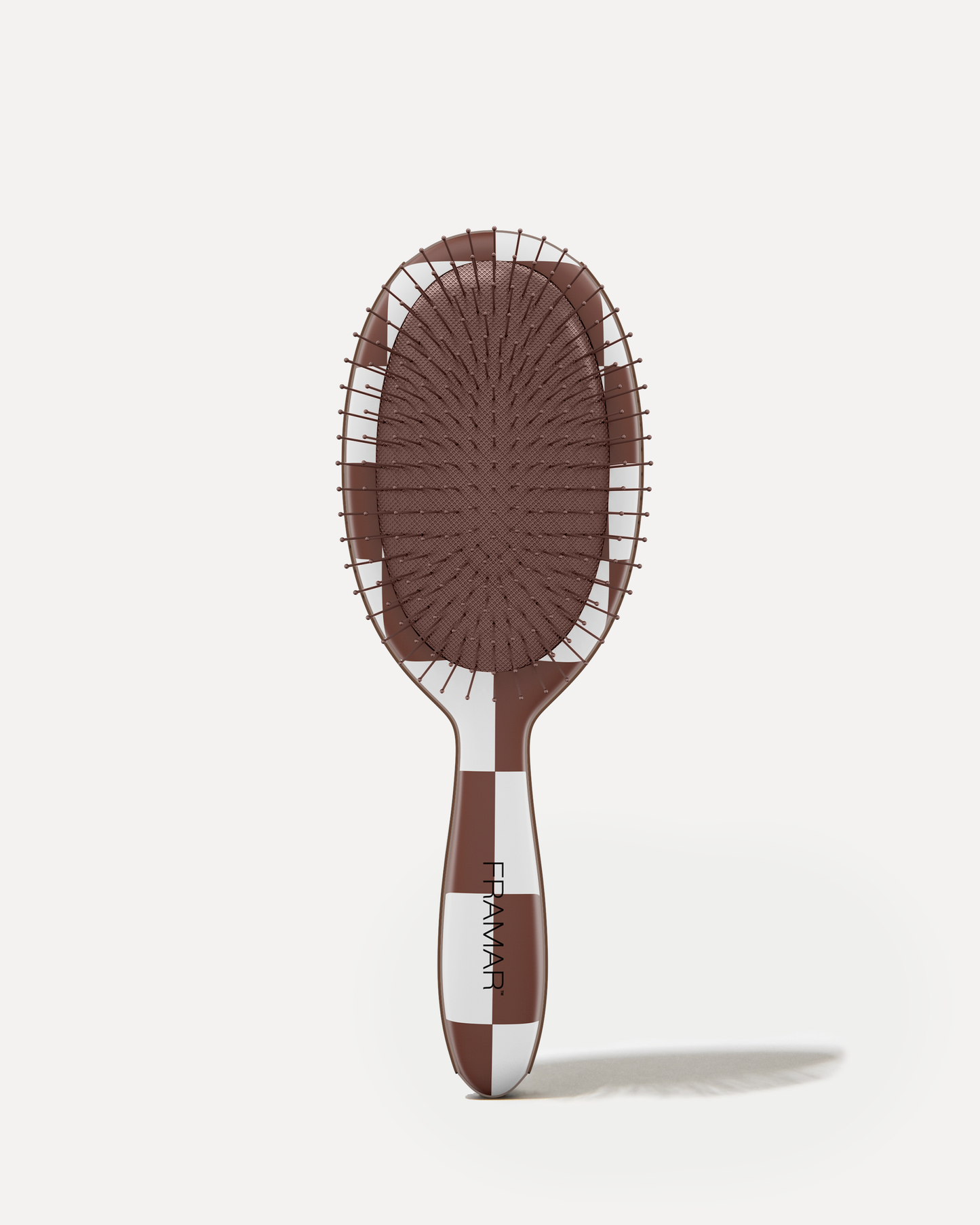 Checkered Brown FRAMAR Detangling Wet Hair Brush