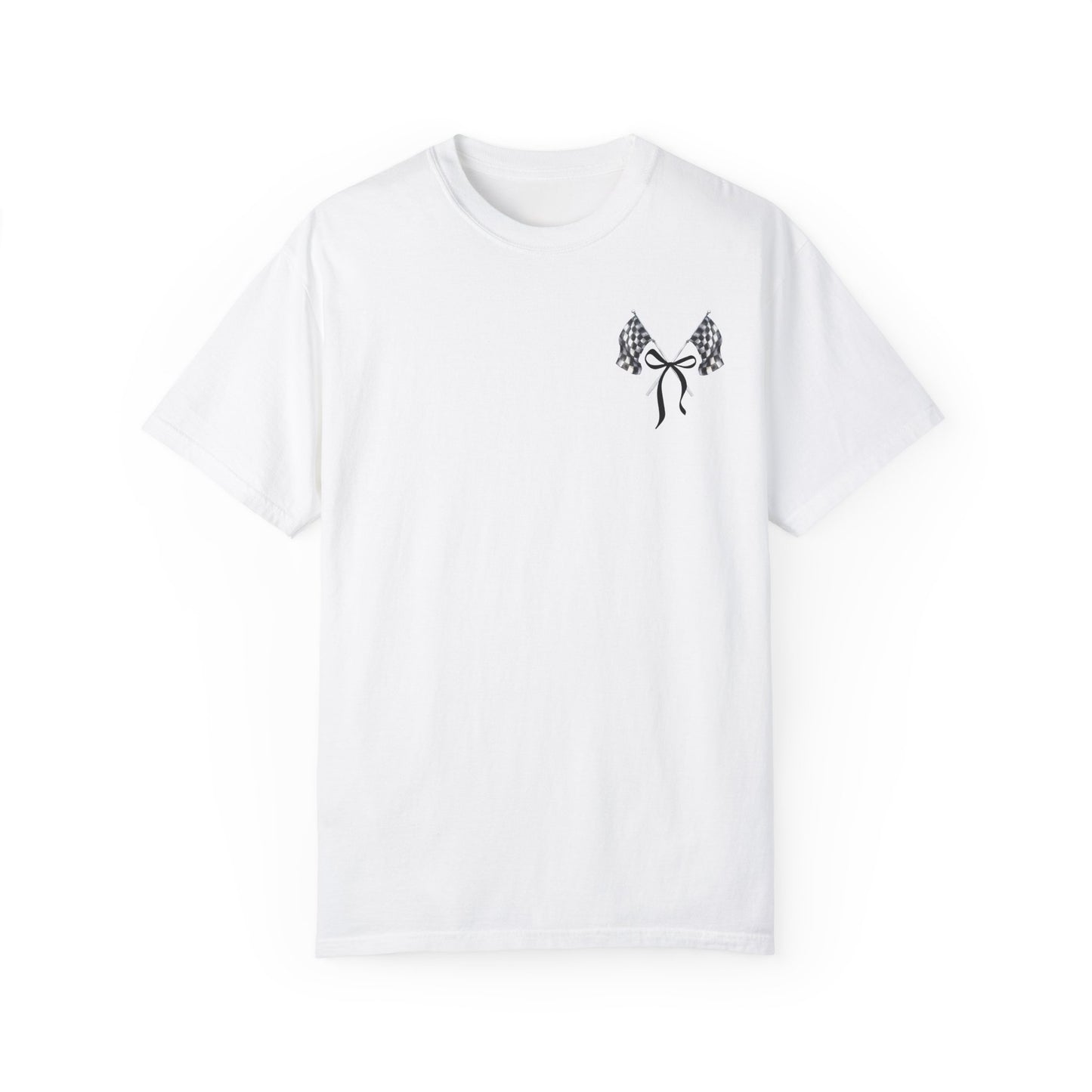 RACE QUEEN "Sorry I Can't We're Racing" - WHITE T-shirt