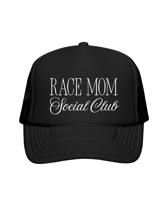 RACE QUEEN COUTURE - Race Mom Social Club Trucker Hat (PRE-ORDER)