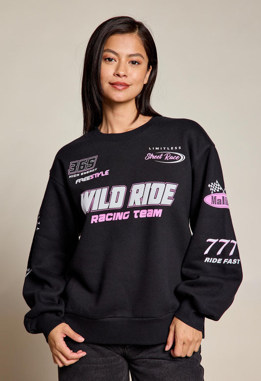 Wild Ride Racer Crewneck