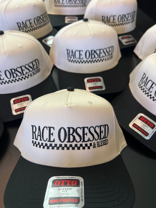 Race Obsessed & Blessed Checkered Hat