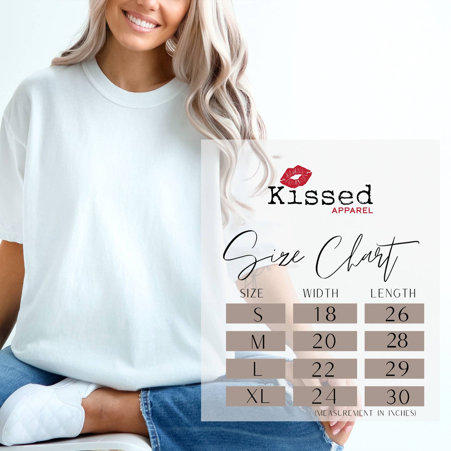 Checkered Bow Grid Comfort Colors Tee