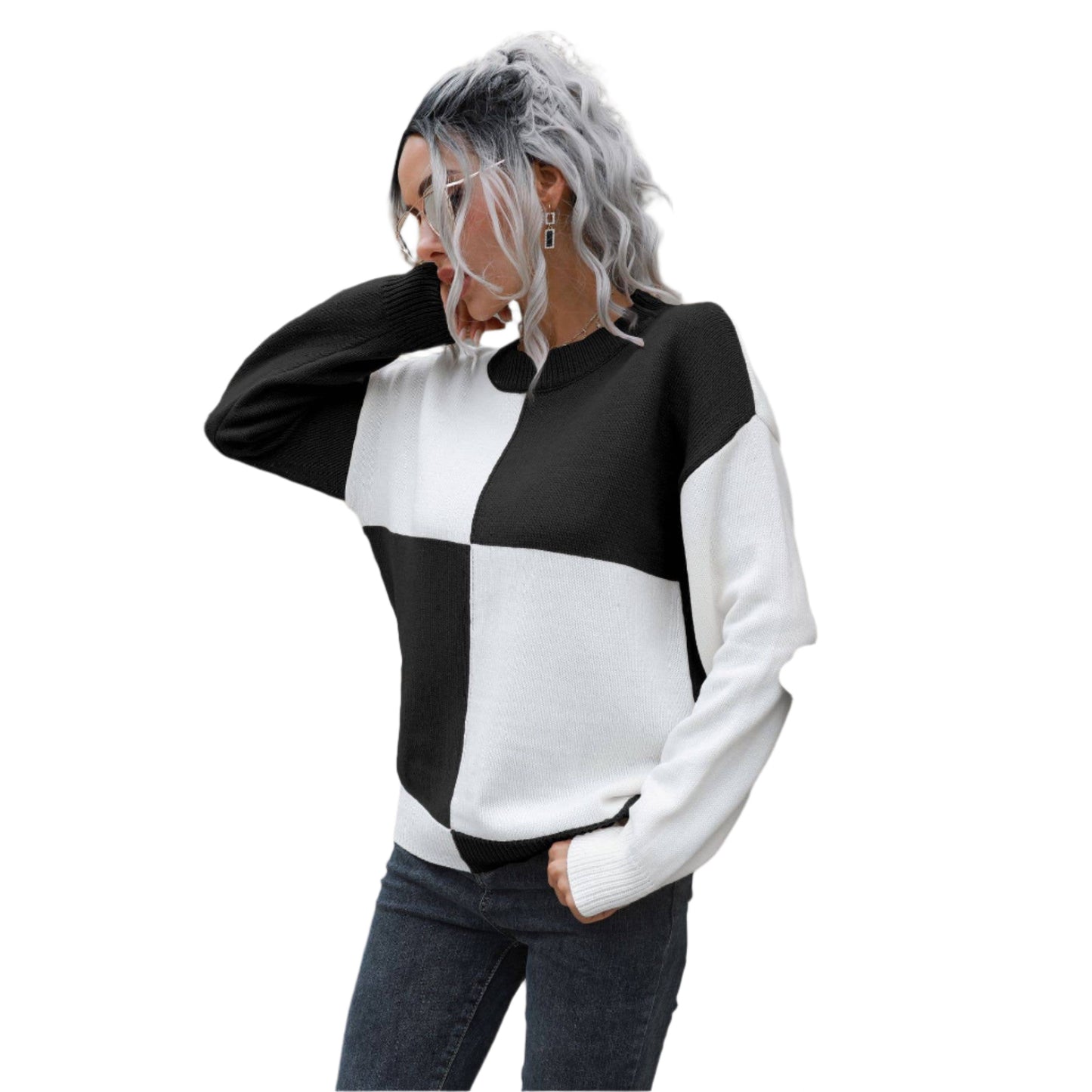 Checkered Sweater - Whitney