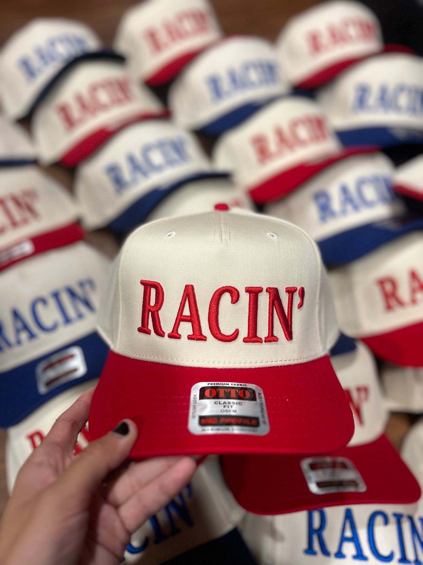 RACE QUEEN COUTURE "RACIN" Hat - Racin’ Red