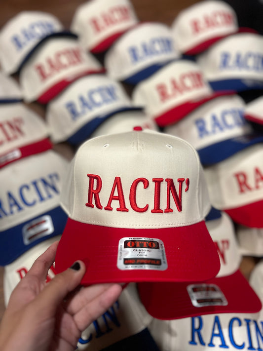 RACE QUEEN COUTURE "RACIN" Hat - Racin’ Red