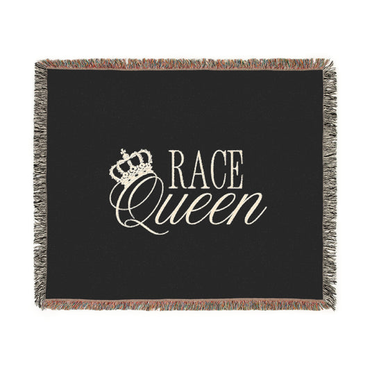 RACE QUEEN - Woven Throw Blanket