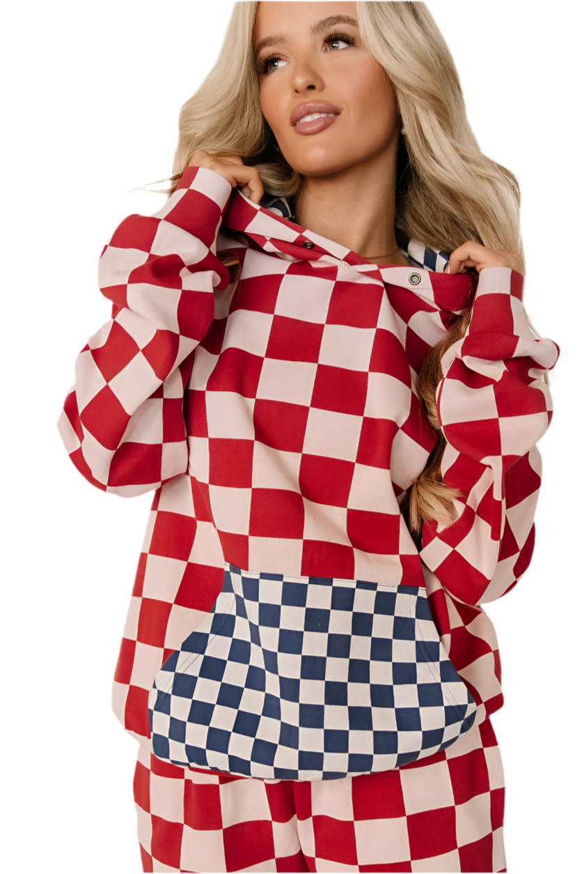Checkered University Hoodie - Block Party