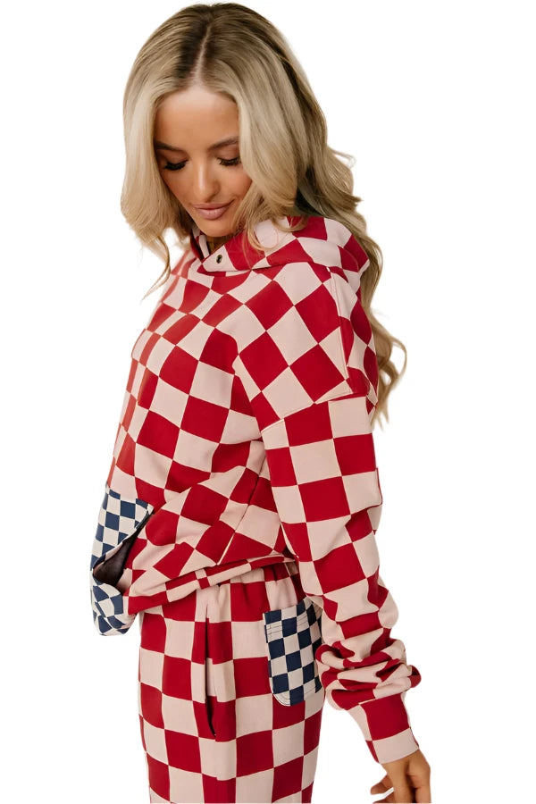 Checkered University Hoodie - Block Party