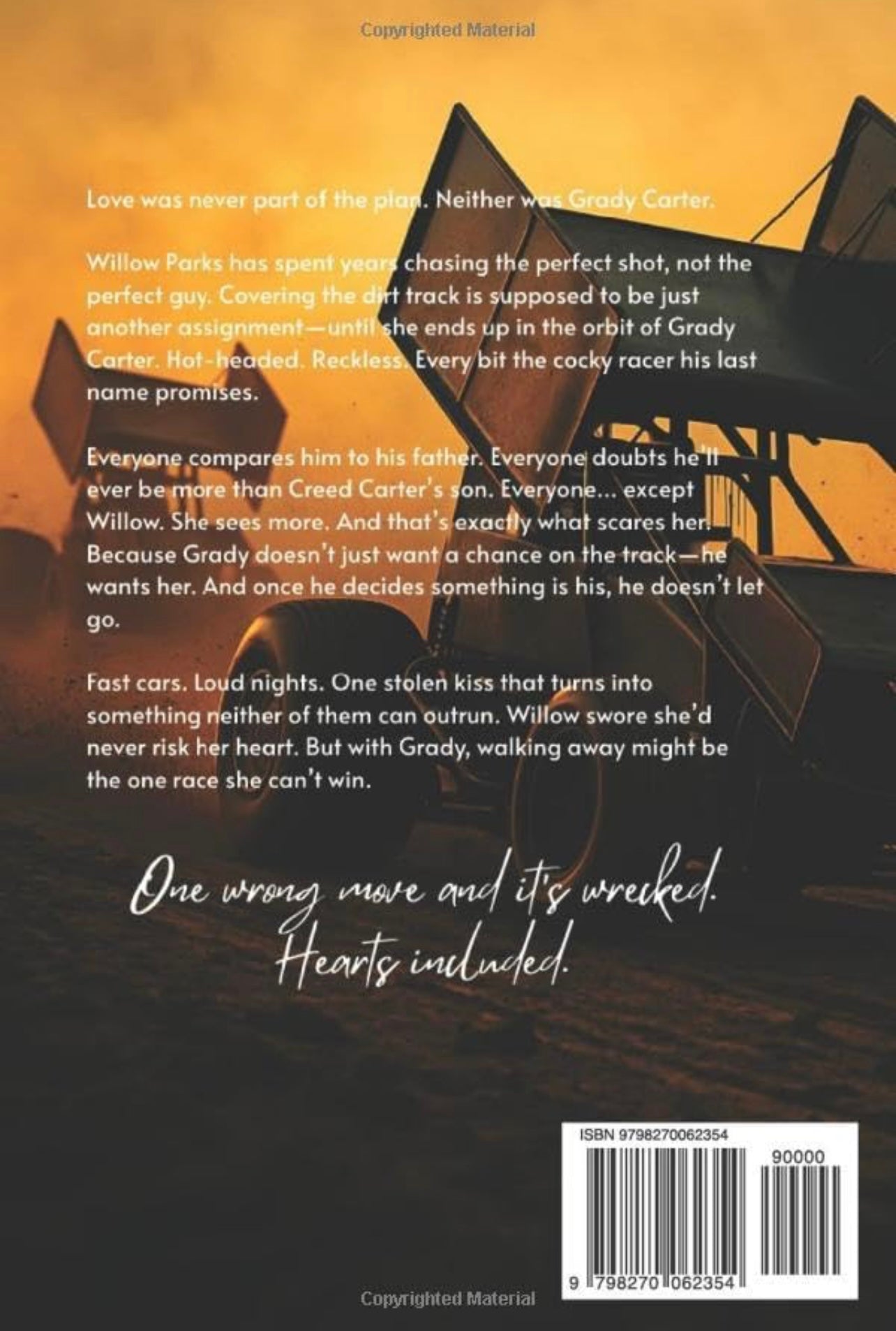 Dirt Track Romance Book - “No Lifting” by Courtney Nugent