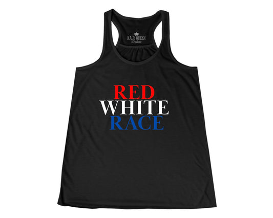 RACE QUEEN COUTURE - RED, WHITE, RACE Racerback