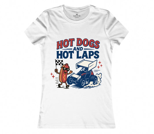 RACE QUEEN COUTURE - Hot Dogs & Hot Laps Tee