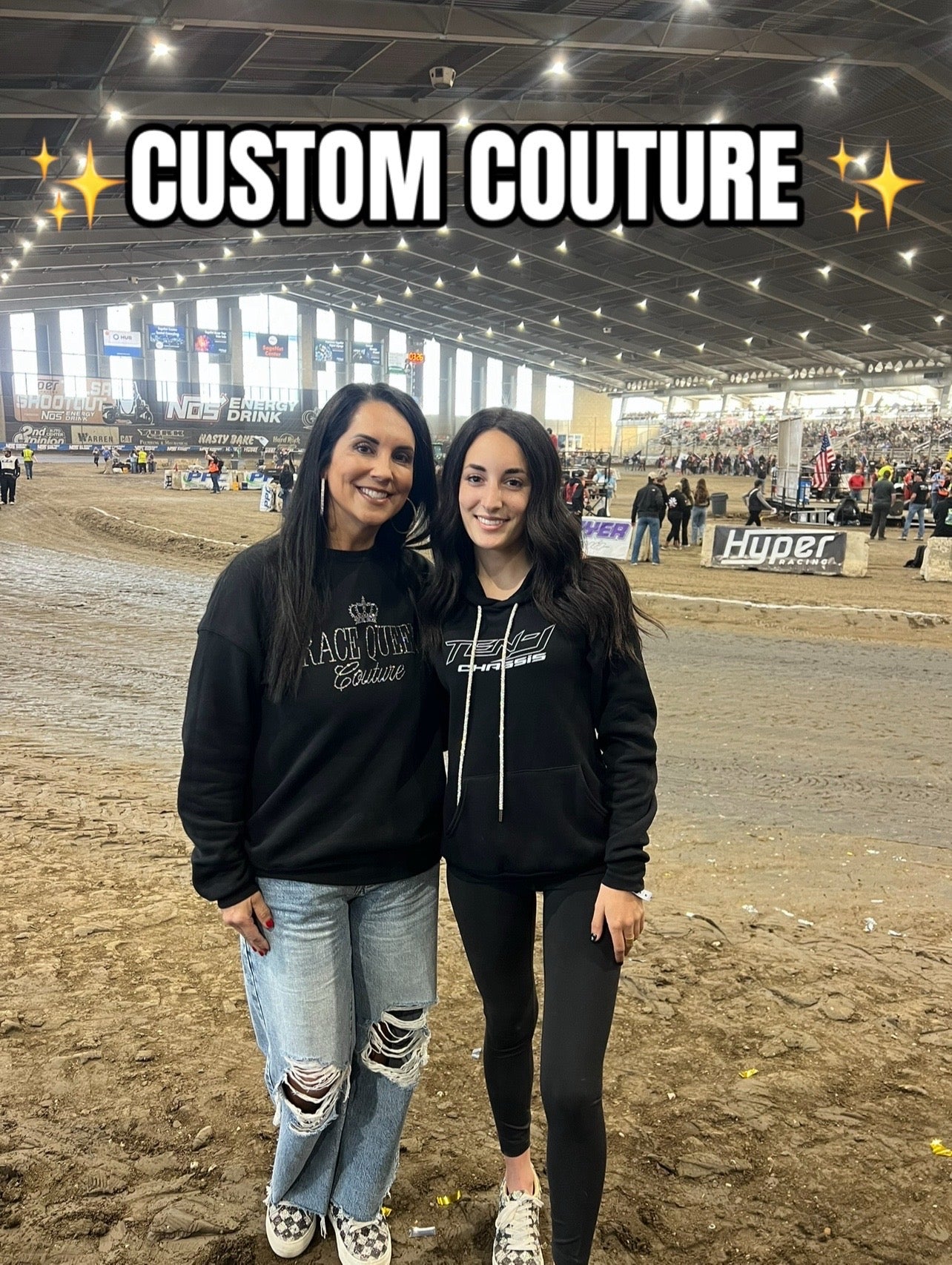 RACE QUEEN COUTURE Custom Signature Hooded Sweatshirt