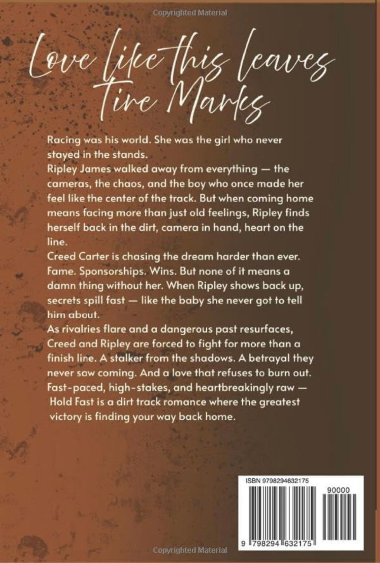 Dirt Track Romance Book - "Hold Fast" by Courtney Nugent