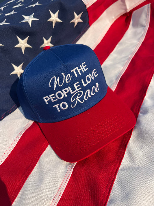 RACE QUEEN COUTURE “We the People Love to Race” Hat