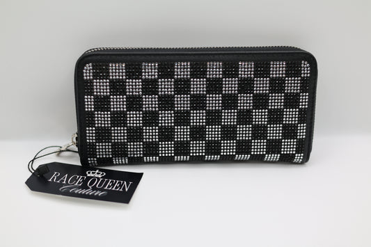 Checkered Bling Wallet
