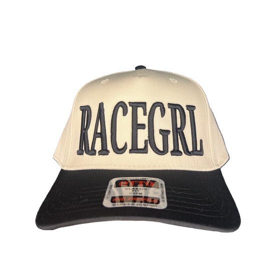 RACE QUEEN COUTURE "RACEGRL" Black Snapback Hat
