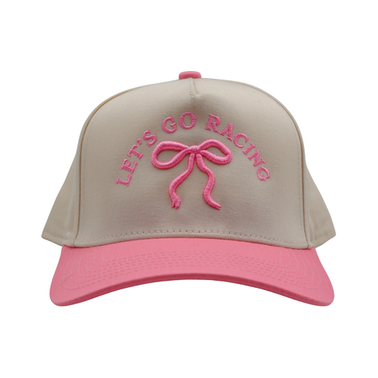 RACE QUEEN COUTURE “Let’s Go Racing” - Pink Snapback Hat