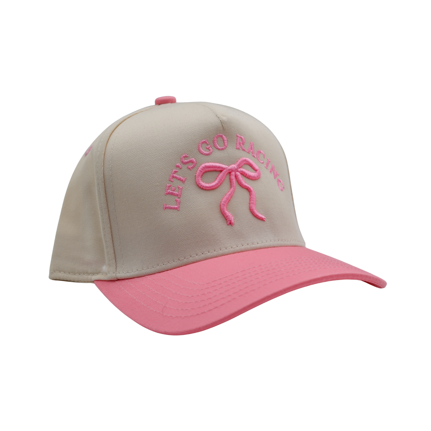 RACE QUEEN COUTURE “Let’s Go Racing” - Pink Snapback Hat