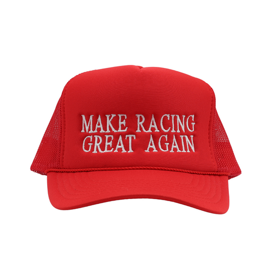 RACE QUEEN COUTURE “MAKE RACING GREAT AGAIN” Trucker Hat - Red