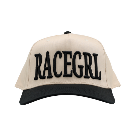 RACE QUEEN COUTURE "RACEGRL" Black Snapback Hat
