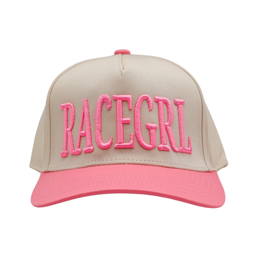 RACE QUEEN COUTURE “RACEGRL” Pink Snapback Hat