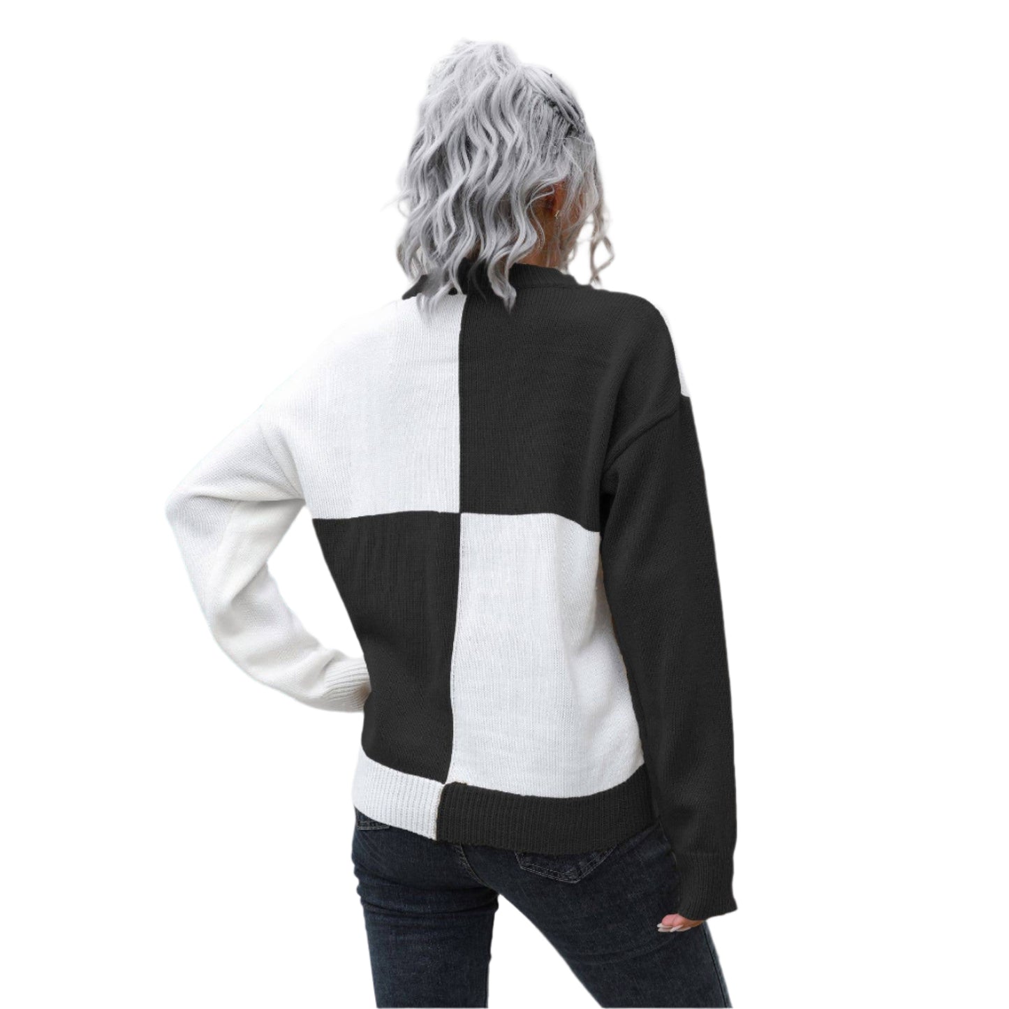 Checkered Sweater - Whitney