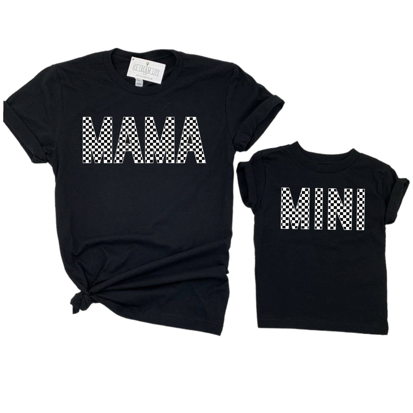 CHECKERED MAMA SHIRT