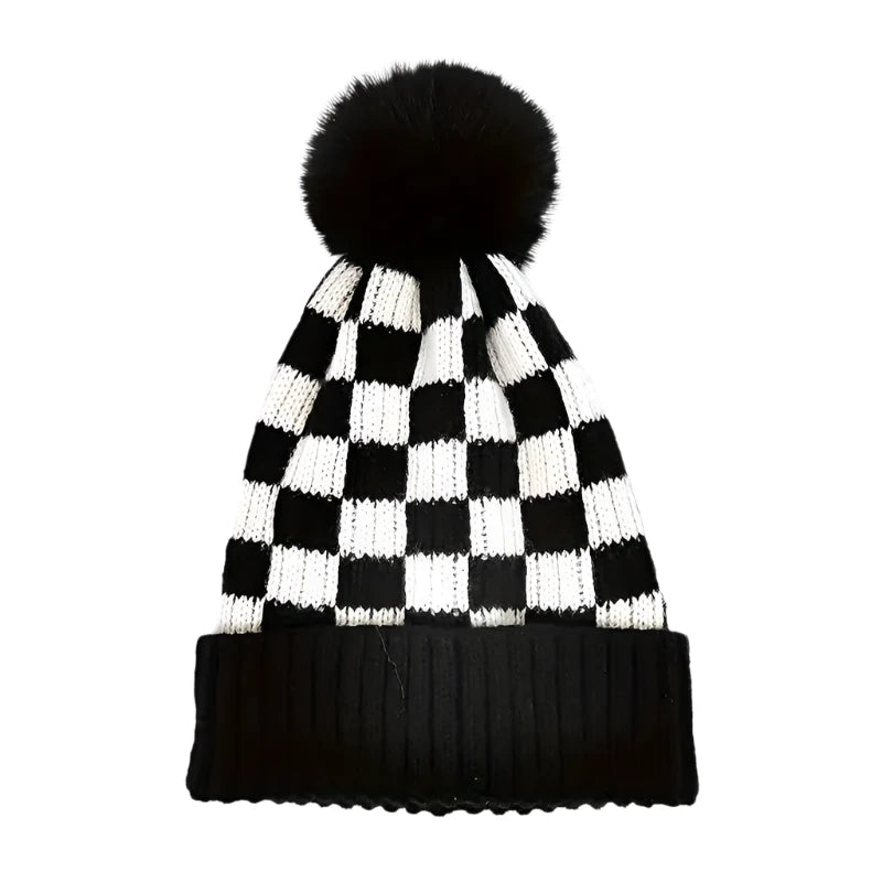 Checkered Beanie