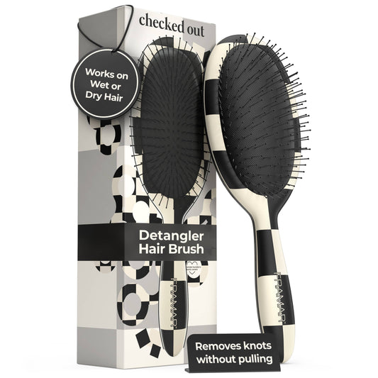 Checkered FRAMAR Detangling Wet Hair Brush