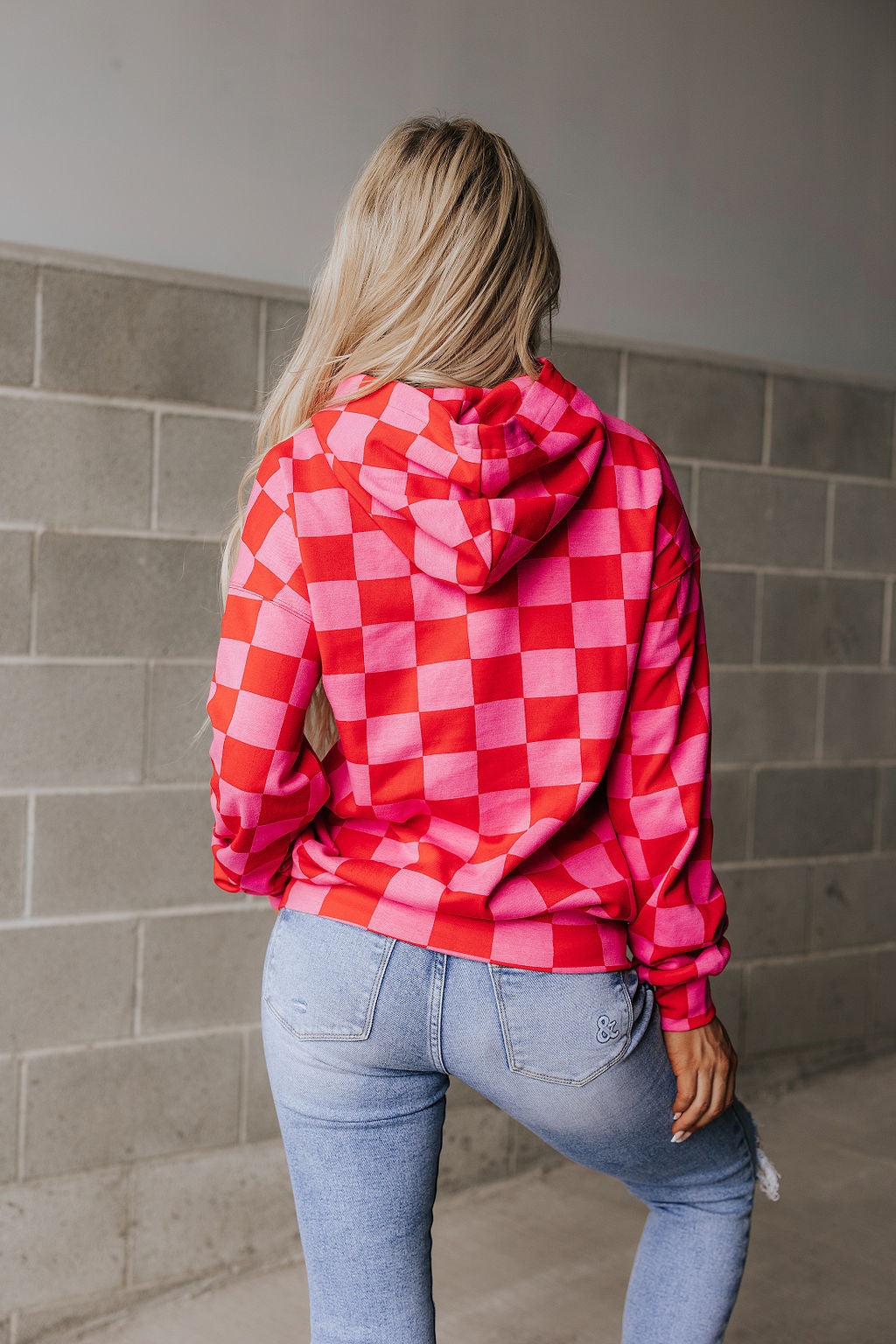 Checkered University Hoodie - Love Language *PRE-ORDER*