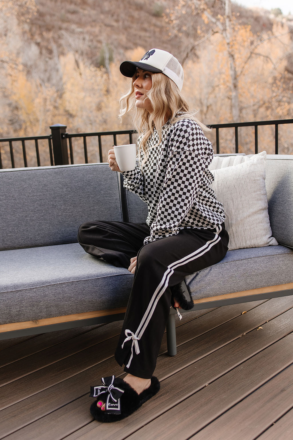 Checkered University Pullover - Bold & Beautiful